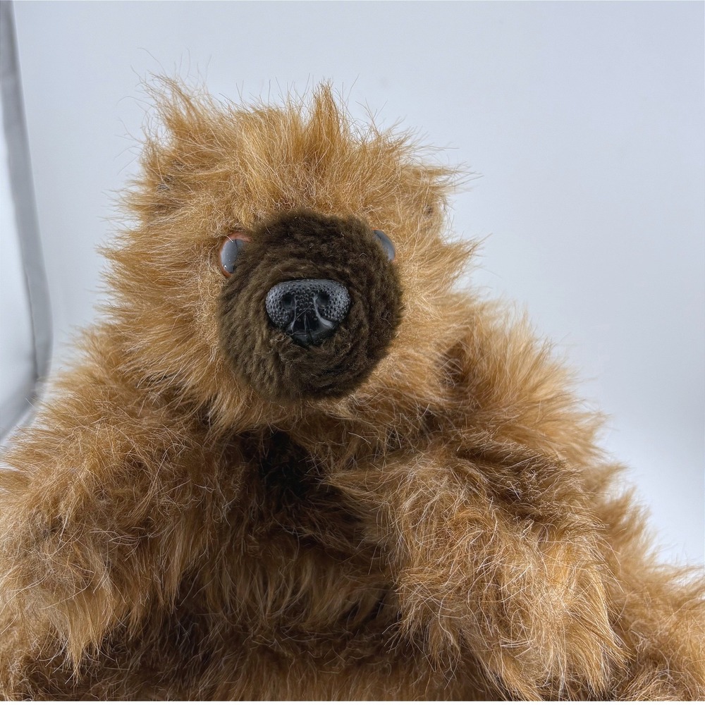 Vintage 1976 Furry Folk Brown Grizzly Bear Puppet - Picture 3 of 7
